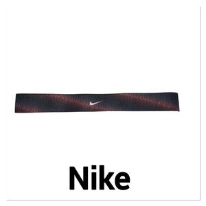 NIKE Black and Red Athletic Headband